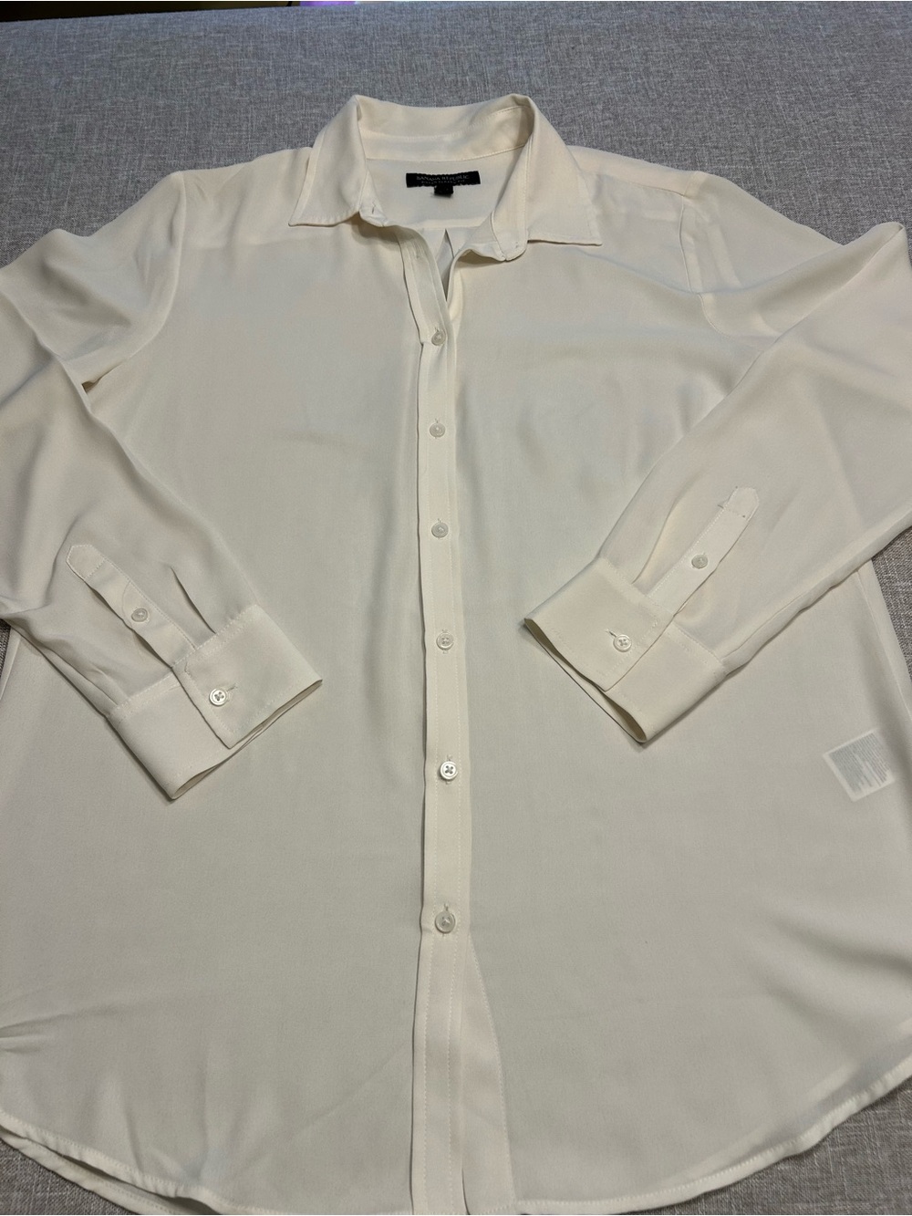 Classic crepe button down blouse